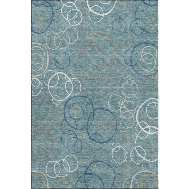 Addison Mayfield Teal AMF2408 5ft. x 7ft. 6in. Rect. Rug