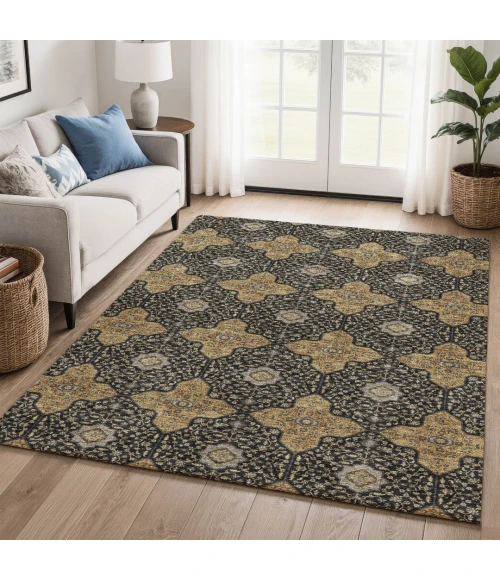 Addison Mayfield Black AMF2410 - 8ft. Round Rug