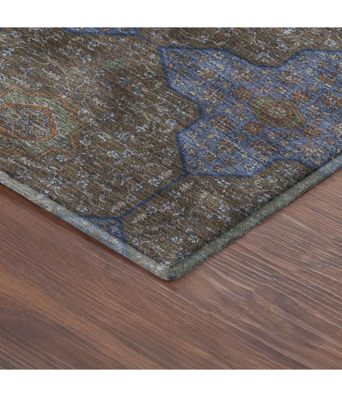Addison Mayfield Brown AMF2410 - 8ft. Round Rug