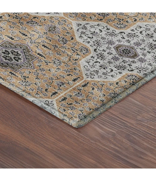 Addison Mayfield Orange AMF2410 - 8ft. Round Rug