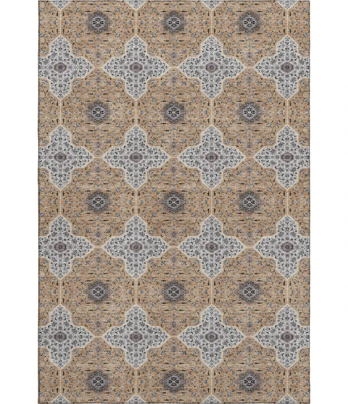 Addison Mayfield Orange AMF2410 - 8ft. Round Rug