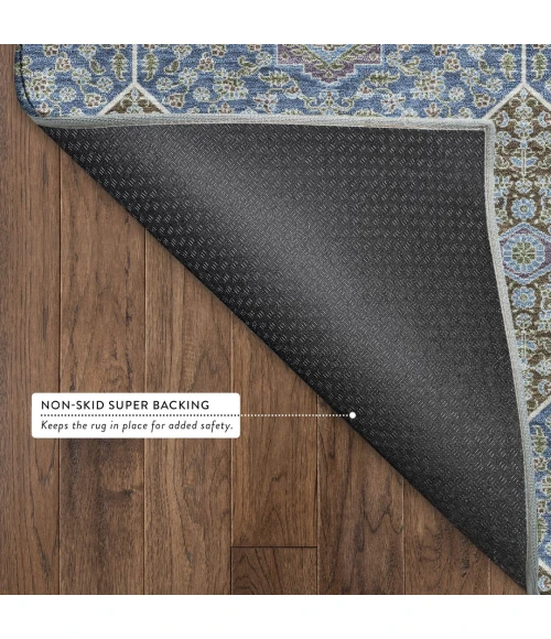 Addison Mayfield Blue AMF2410 - 8ft. Round Rug