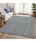 Addison Mayfield Blue AMF2410 - 8ft. Round Rug