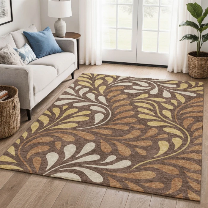 Addison Mayfield Brown AMF2411 2ft. 3in. x 7ft. 6in. Rect. Rug