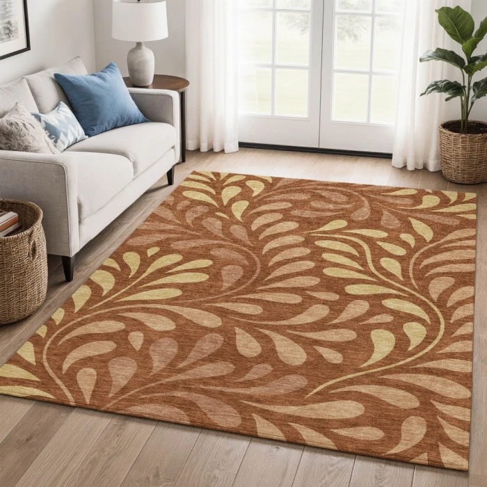 Addison Mayfield Orange AMF2411 2ft. 3in. x 7ft. 6in. Rect. Rug