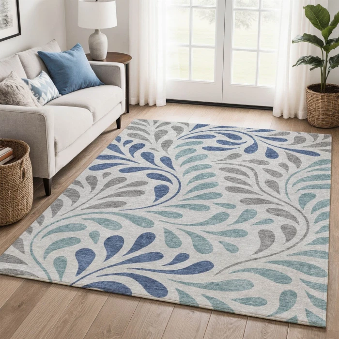 Addison Mayfield Gray AMF2411 - 8ft. Round Rug