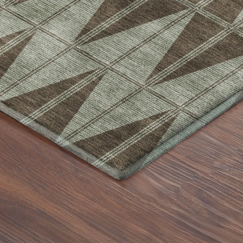 Addison Mayfield Brown AMF2415 - 8ft. Round Rug