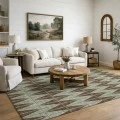 Addison Mayfield Brown AMF2415 - 8ft. Round Rug