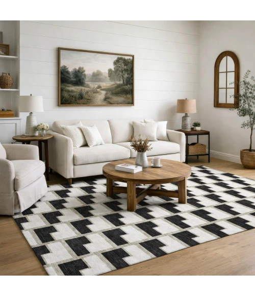 Addison Mayfield Black AMF2416 8ft. x 10ft. Rect. Rug