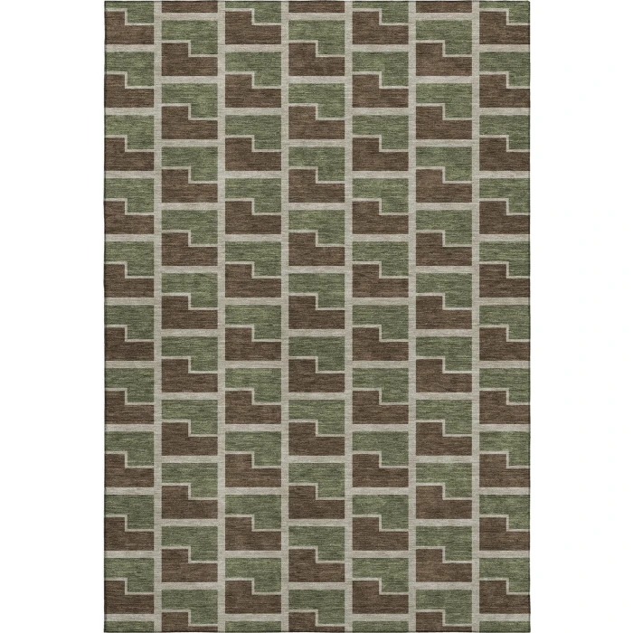 Addison Mayfield Brown AMF2416 - 8ft. Round Rug