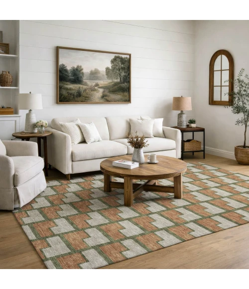 Addison Mayfield Orange AMF2416 8ft. x 10ft. Rect. Rug