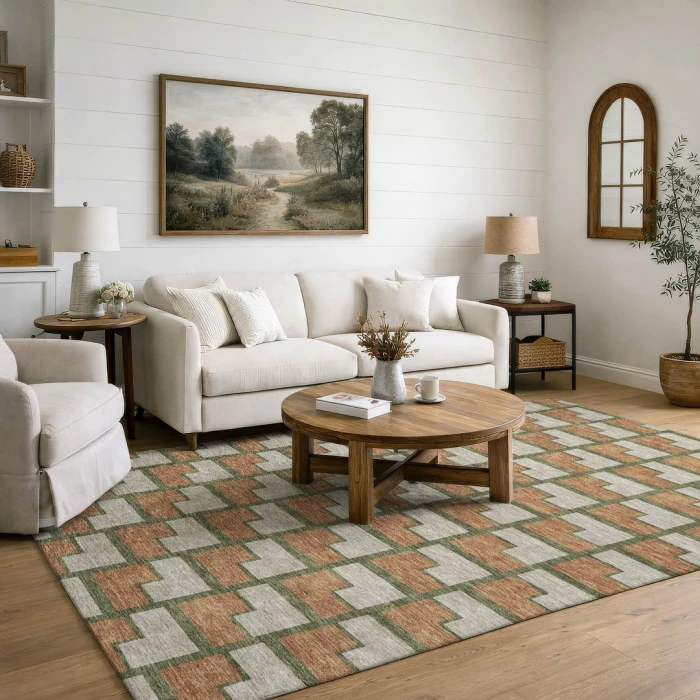 Addison Mayfield Orange AMF2416 8ft. x 10ft. Rect. Rug