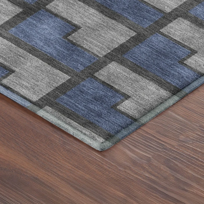 Addison Mayfield Blue AMF2416 - 8ft. Round Rug