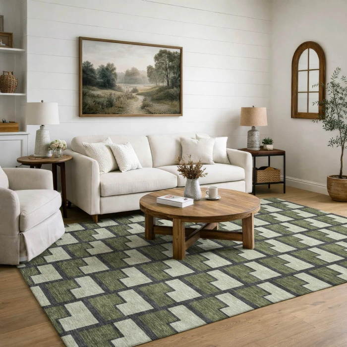 Addison Mayfield Green AMF2416 2ft. 3in. x 7ft. 6in. Rect. Rug