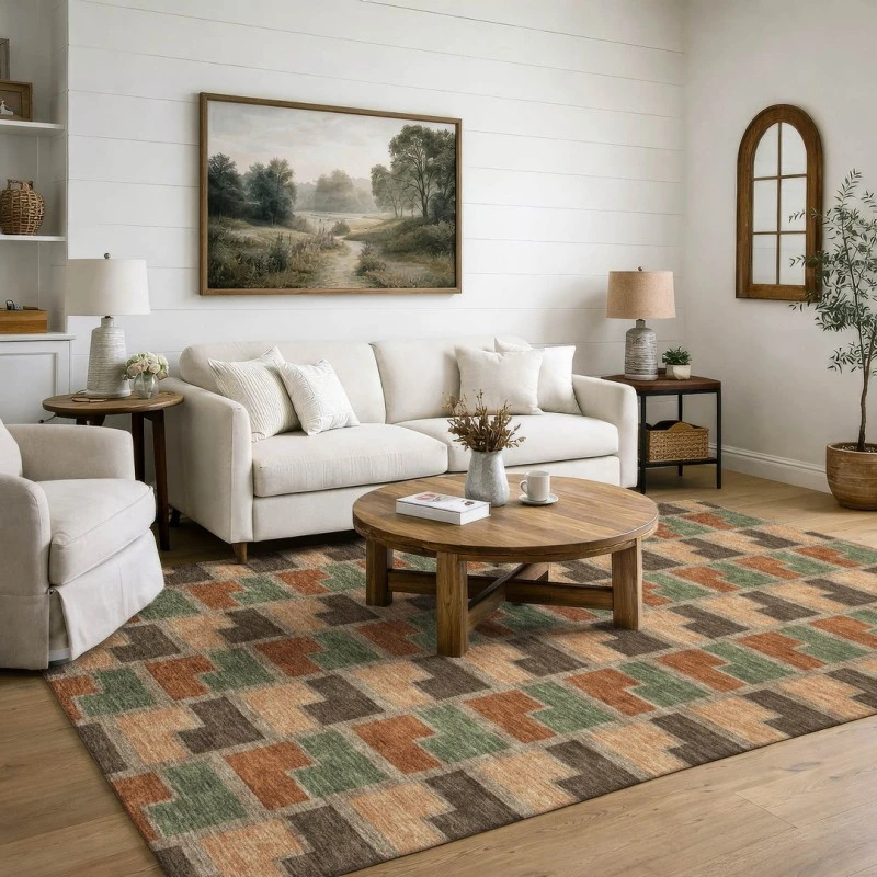 Addison Mayfield Orange AMF2417 5ft. x 7ft. 6in. Rect. Rug
