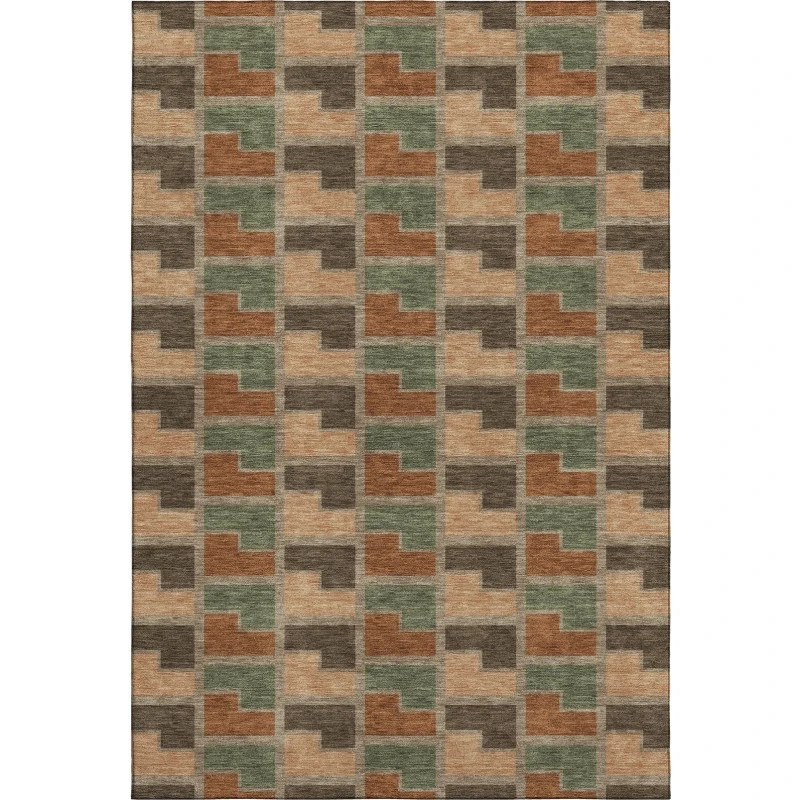 Addison Mayfield Orange AMF2417 5ft. x 7ft. 6in. Rect. Rug
