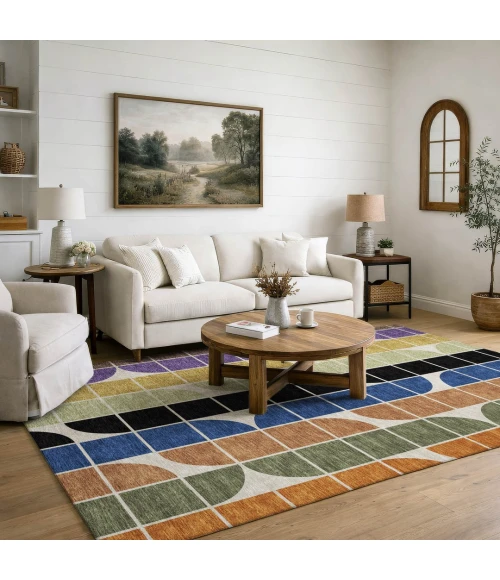 Addison Mayfield Blue AMF2418 8ft. x 10ft. Rect. Rug
