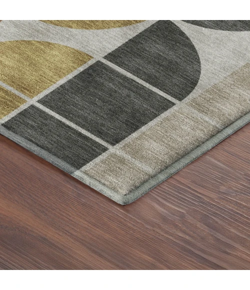 Addison Mayfield Brown AMF2418 - 8ft. Round Rug