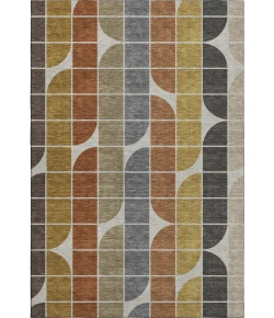 Addison Mayfield Brown AMF2418 - 8ft. Round Rug