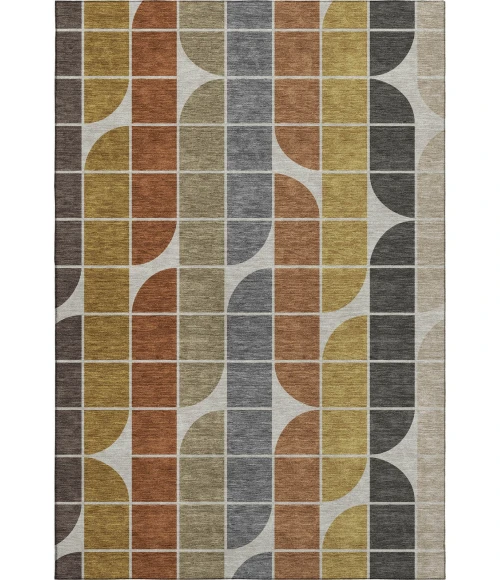 Addison Mayfield Brown AMF2418 - 8ft. Round Rug