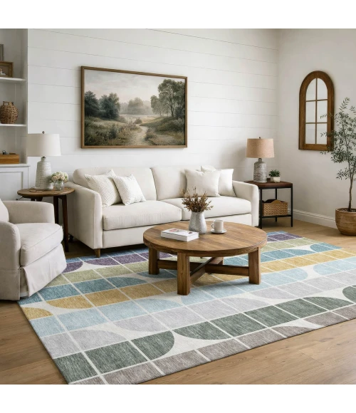 Addison Mayfield Blue AMF2418 9ft. x 12ft. Rect. Rug