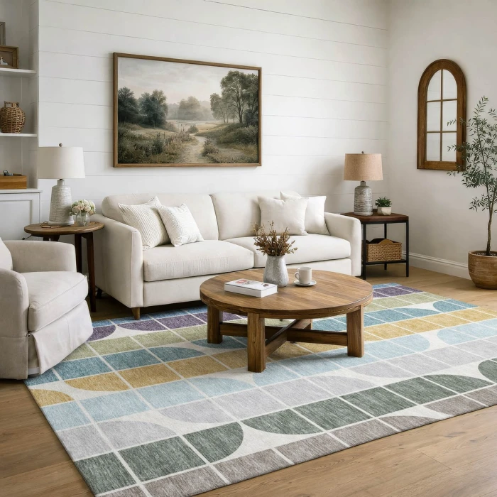 Addison Mayfield Blue AMF2418 8ft. x 10ft. Rect. Rug