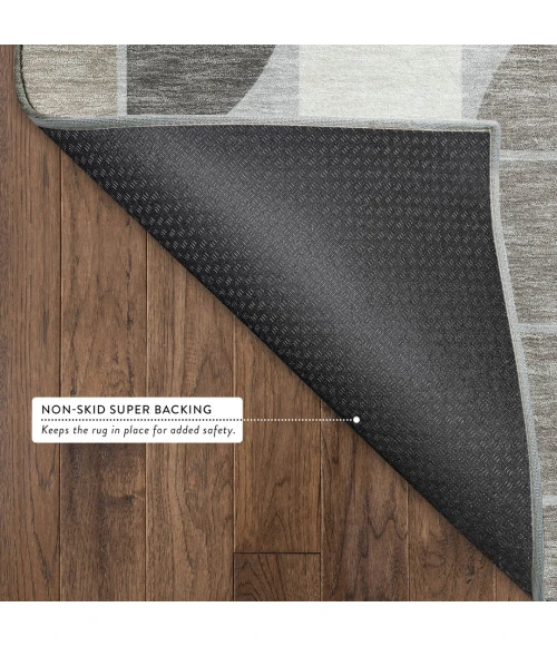 Addison Mayfield Gray AMF2418 - 8ft. Round Rug