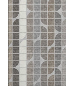 Addison Mayfield Gray AMF2418 - 8ft. Round Rug