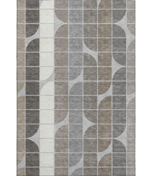 Addison Mayfield Gray AMF2418 - 8ft. Round Rug