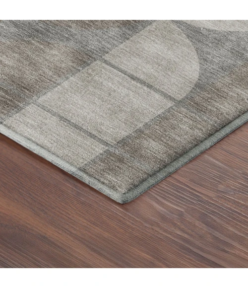 Addison Mayfield Brown AMF2418 - 8ft. Round Rug