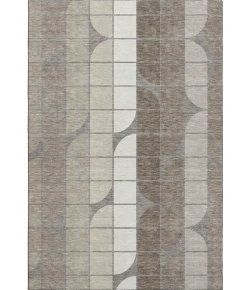 Addison Mayfield Brown AMF2418 - 8ft. Round Rug
