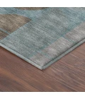 Addison Mayfield Teal AMF2418 - 8ft. Round Rug