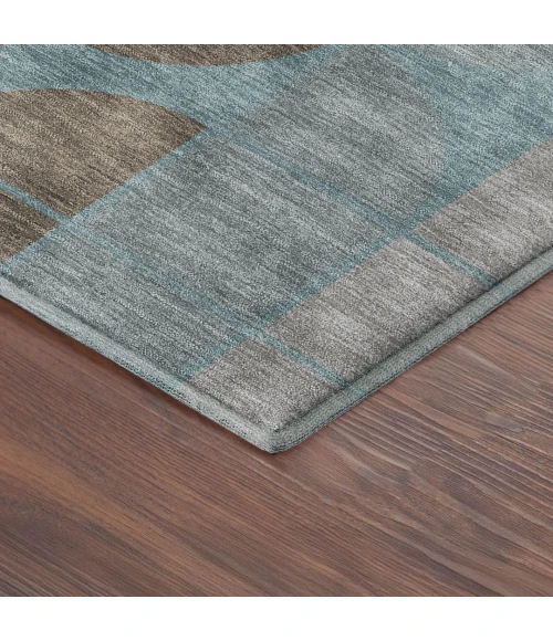 Addison Mayfield Teal AMF2418 - 8ft. Round Rug