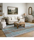 Addison Mayfield Teal AMF2418 - 8ft. Round Rug