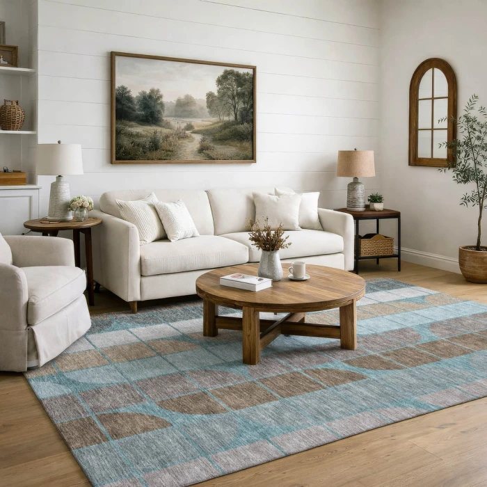 Addison Mayfield Teal AMF2418 8ft. x 10ft. Rect. Rug