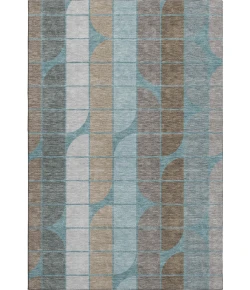 Addison Mayfield Teal AMF2418 - 8ft. Round Rug