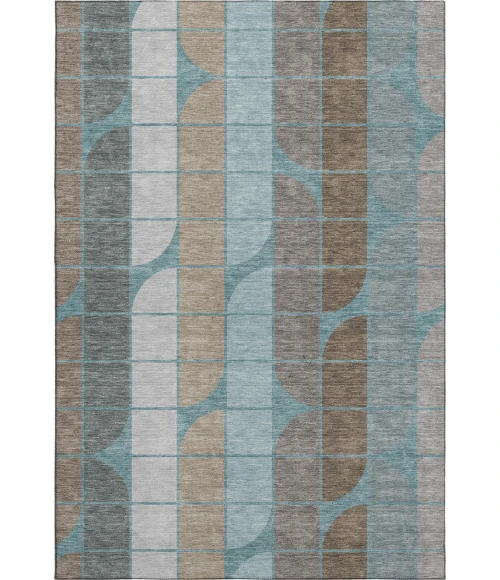 Addison Mayfield Teal AMF2418 - 8ft. Round Rug