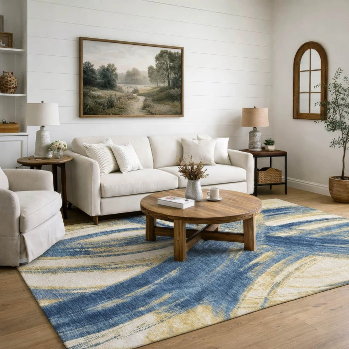Addison Mayfield Blue AMF2421 2ft. 3in. x 7ft. 6in. Rect. Rug