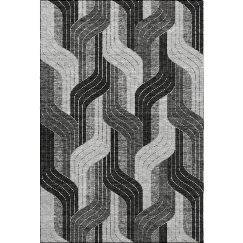 Addison Mayfield Black AMF2422 8ft. x 10ft. Rect. Rug