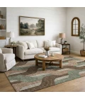 Addison Mayfield Brown AMF2422 - 8ft. Round Rug
