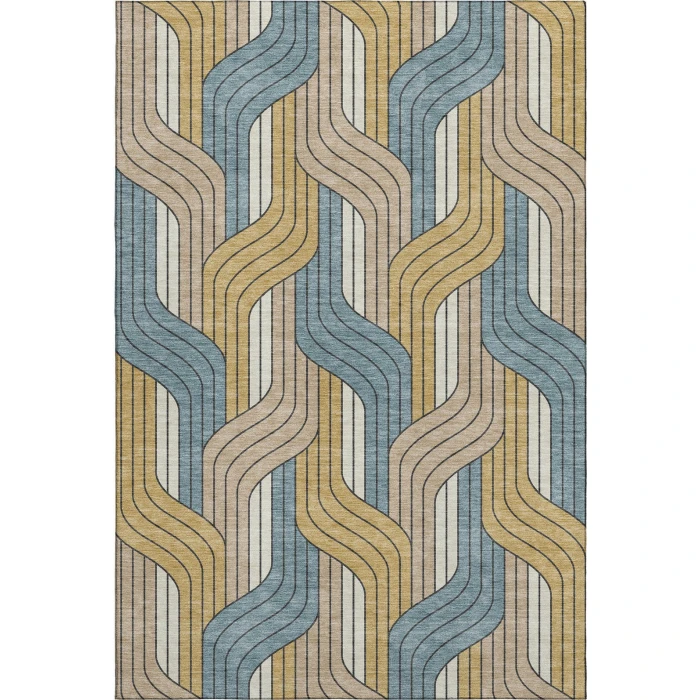Addison Mayfield Gold AMF2422 2ft. 3in. x 7ft. 6in. Rect. Rug
