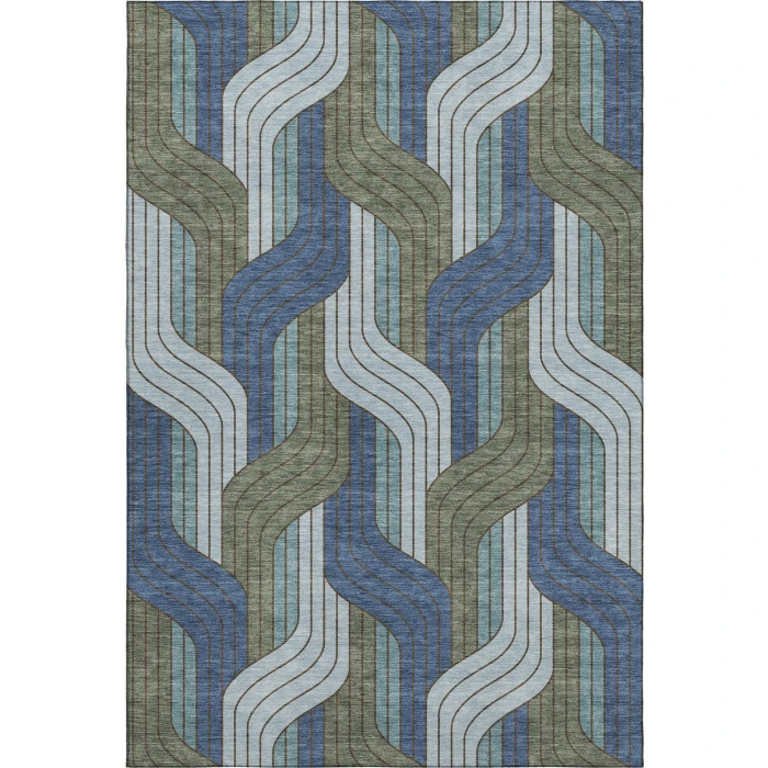Addison Mayfield Blue AMF2422 2ft. 3in. x 7ft. 6in. Rect. Rug