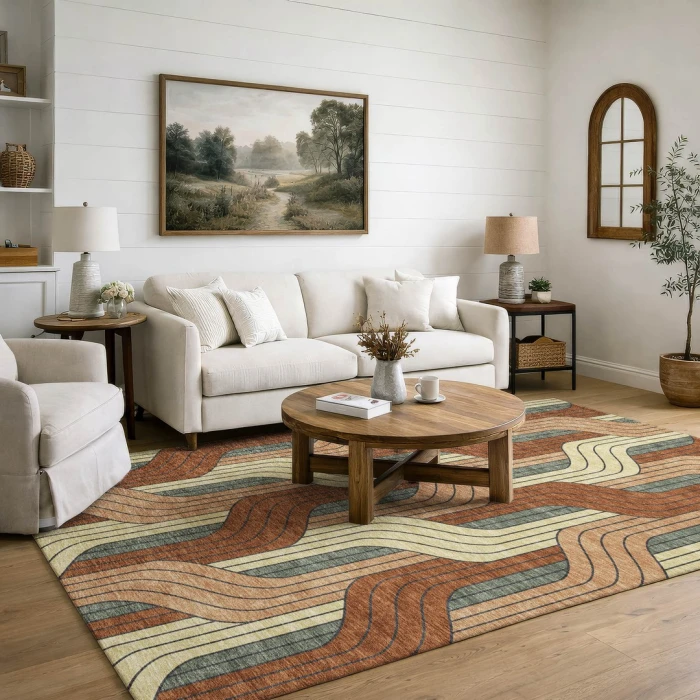 Addison Mayfield Orange AMF2422 8ft. x 10ft. Rect. Rug