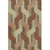 Addison Mayfield Orange AMF2422 - 8ft. Round Rug