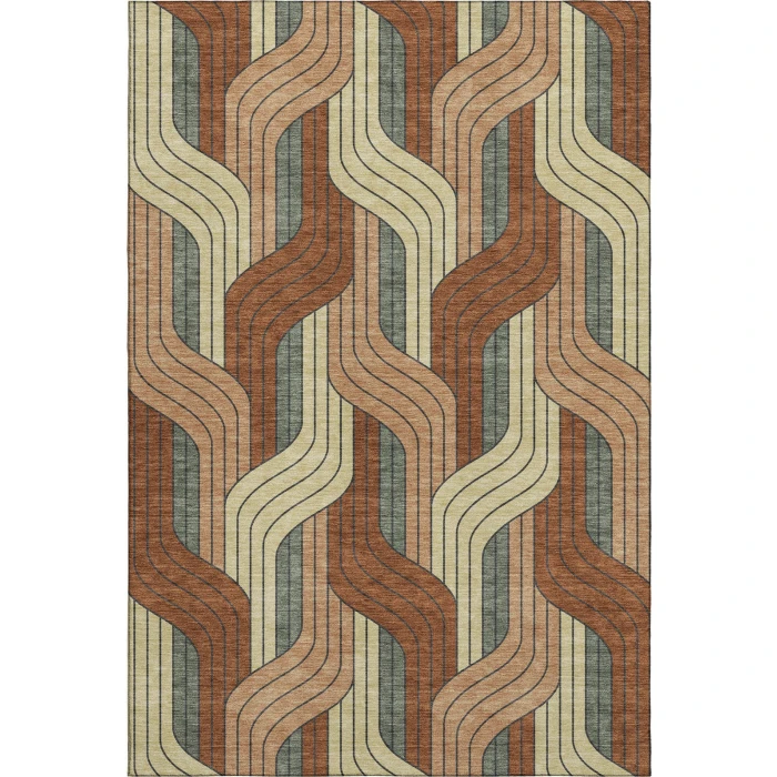 Addison Mayfield Orange AMF2422 8ft. x 10ft. Rect. Rug