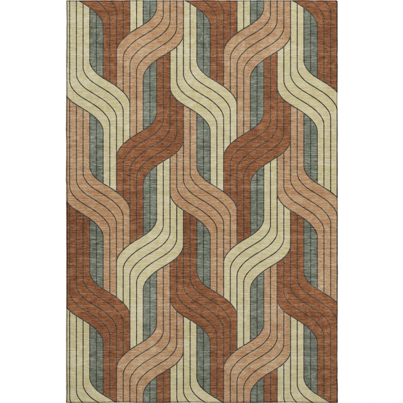 Addison Mayfield Orange AMF2422 8ft. x 10ft. Rect. Rug