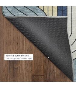 Addison Mayfield Teal AMF2422 - 8ft. Round Rug