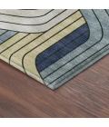 Addison Mayfield Teal AMF2422 - 8ft. Round Rug