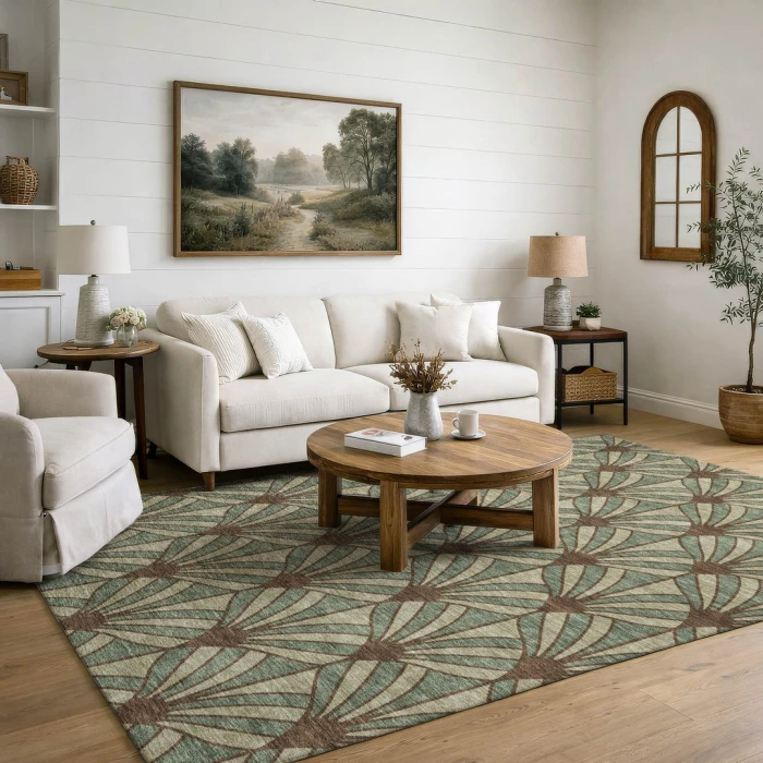 Addison Mayfield Green AMF2426 2ft. 3in. x 7ft. 6in. Rect. Rug