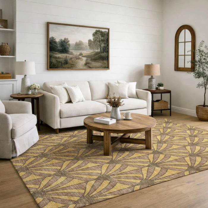 Addison Mayfield Gold AMF2426 2ft. 3in. x 7ft. 6in. Rect. Rug
